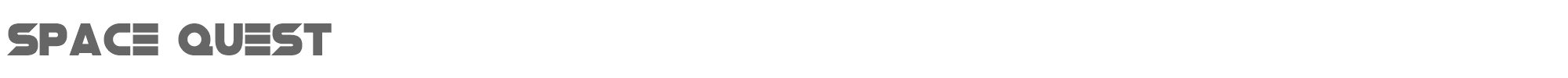 Space Quest Space Quest.otf font preview